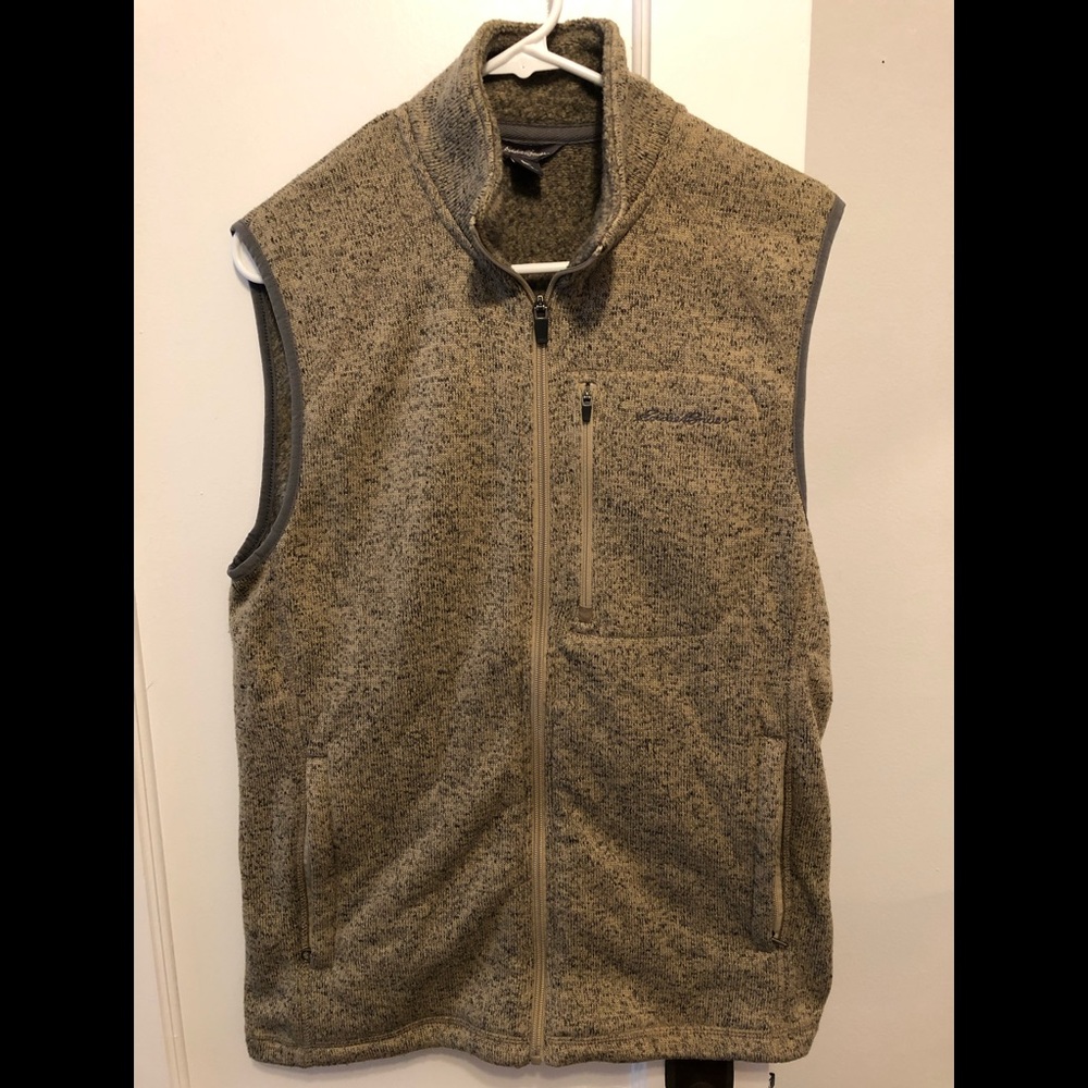 Men’s Eddie Bauer Tan Fleece Vest